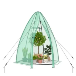 Costway 5.5'x 5.5'x 6' Portable Mini Garden Greenhouse With Window & Roll-up Zippered Door 13 Costway 5.5'x 5.5'x 6' Portable Mini Garden Greenhouse With Window & Roll-up Zippered Door -Garden & Outdoors GUEST 240fd50c 95e3 4ac4 b41c b923bdaaf631