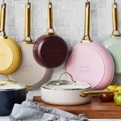 GreenPan Reserve 12" Frypan With Helper Handle & Lid Blush -Garden & Outdoors GUEST 2433d9a0 e97e 4f3e 951a 3610939682d4