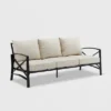 Kaplan Outdoor Metal Sofa Oil Rubbed Bronze With Cushions - Crosley -Garden & Outdoors GUEST 26786f51 56b8 41dc a1a2 eddf77c27d73