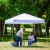 Z-Shade 10 X 10 Foot Push Button Angled Leg Instant Shade Outdoor Canopy Tent Portable Shelter With Steel Frame And Storage Bag, White 2 Z-Shade 10 X 10 Foot Push Button Angled Leg Instant Shade Outdoor Canopy Tent Portable Shelter With Steel Frame And Storage Bag, White -Garden & Outdoors GUEST 26f130db 520e 4a33 a1ee bdcf3ae7eb78