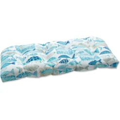 19"x44" Hooked Nautical Outdoor Loveseat Cushion - Pillow Perfect -Garden & Outdoors GUEST 2747c20e 8a85 4f12 9514 475c8f6d9297