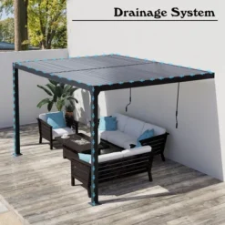 Aoodor Outdoor Louvered Pergola Adjustable Louvered Sloping Roof Wall-Mounted Pergola 18 Aoodor Outdoor Louvered Pergola Adjustable Louvered Sloping Roof Wall-Mounted Pergola -Garden & Outdoors GUEST 2759d87a 267c 4ac2 9d09 a235f25cd7a3