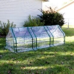 Sunnydaze Decor Sunnydaze Outdoor Portable Slanted Top Plant Shelter Mini Cloche Greenhouse With Zipper Doors - 36" - Clear 18 Sunnydaze Decor Sunnydaze Outdoor Portable Slanted Top Plant Shelter Mini Cloche Greenhouse With Zipper Doors - 36" - Clear -Garden & Outdoors GUEST 27e835cf e6b7 4a9f b509 c682a120337b
