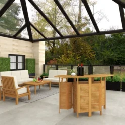 Patio Bar Table Teak - Olivia & May 34 Patio Bar Table Teak - Olivia & May -Garden & Outdoors GUEST 284c00b0 ce5d 45e6 a54f fb0a3d7749c9