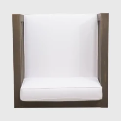 Oana Acacia Wood Club Chair - Gray/White - Christopher Knight Home -Garden & Outdoors GUEST 28a2aac3 1a65 47c7 9232 c74169453561