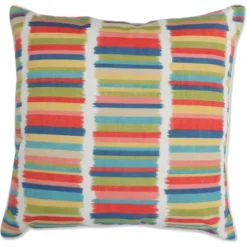 25" Outdoor/Indoor Floor Pillow Solar Stripe - Pillow Perfect -Garden & Outdoors GUEST 28d9a7be e022 4778 b498 2a5bb500ccba