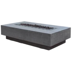 Hampton 56" Natural Gas Fire Pit Outdoor Backyard Patio Heater - Elementi