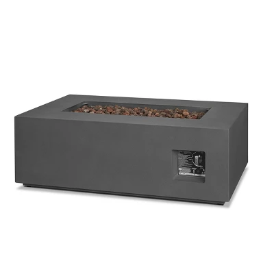 Aegean Small Rectangle Fire Table With NG Conversion Weather Slate - Real Flame 9 Aegean Small Rectangle Fire Table With NG Conversion Weather Slate - Real Flame - Image 7