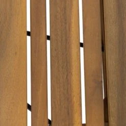 Kyoto 3pc Outdoor Acacia Wood Chaise Lounge Set - Teak/Yellow - Christopher Knight Home -Garden & Outdoors GUEST 2acb46b8 e41b 4c11 aa32 4073e56b05b9