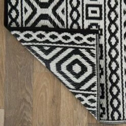 World Rug Gallery Contemporary Geometric Reversible Plastic Outdoor Rugs -Garden & Outdoors GUEST 2b1b6499 a42c 47b0 aaf6 af2378df3747