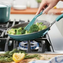 Rachael Ray Cook + Create Aluminum Nonstick Frying Pan 10" Agave Blue 16 Rachael Ray Cook + Create Aluminum Nonstick Frying Pan 10" Agave Blue -Garden & Outdoors GUEST 2b8860f0 8c5f 445d 8796 e62ef9cd70ba