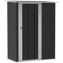Outsunny 5' X 3' Metal Garden Storage Shed Tool House With Lockable Door For Backyard, Patio, Lawn -Garden & Outdoors GUEST 2c2e63cd 7e69 4d50 9838 7c00046073ca