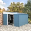 Outsunny 11' X 9' Steel Garden Storage Shed Outdoor Metal Lean To Tool House With Double Sliding Lockable Doors & 2 Air Vents -Garden & Outdoors GUEST 2c5ead98 a97d 4214 bc1a d2f147660a77