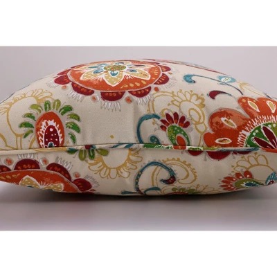 25" Outdoor/Indoor Floor Pillow Fanfare Sonoma - Pillow Perfect 3 25" Outdoor/Indoor Floor Pillow Fanfare Sonoma - Pillow Perfect