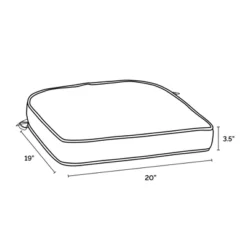 ProFoam Outdoor Rounded Back Seat Cushion - Arden Selections -Garden & Outdoors GUEST 2d42092b abce 4ef0 9d66 6d10c7ba3d24