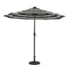 9' X 9' Mirage II Fiesta Market Patio Umbrella With Solar LED Tube Lights Black/White - Island Umbrella -Garden & Outdoors GUEST 2f950c23 e40c 43c3 86f7 f44d71c20015