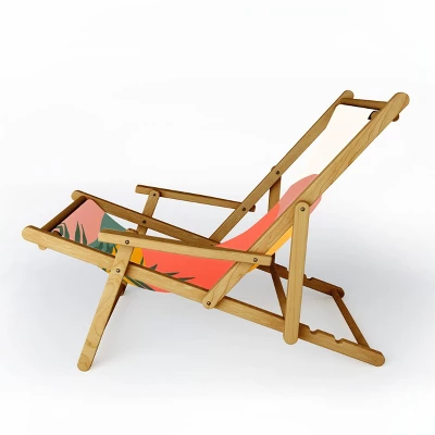Oris Eddu Tropical Landscape Outdoor Sling Chair - Deny Designs 3 Oris Eddu Tropical Landscape Outdoor Sling Chair - Deny Designs