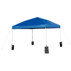 Flash Furniture 10'x10' Pop Up Event Canopy Tent With Wheeled Case And Folding Bench Set - Portable Tailgate, Camping, Event Set -Garden & Outdoors GUEST 313fecbd 1da1 41c3 b3a1 c69c3422f8a6