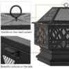 Yaheetech 28" Steel Fire Pit Outdoor Fireplace, Black -Garden & Outdoors GUEST 3281794d 85ec 4fcf 87f4 c839c6e0cdd1