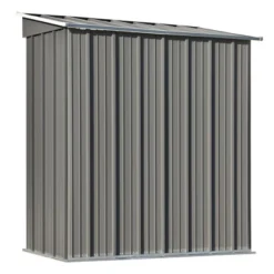 Patio 5ft X 3ft Garden Shed, Metal Lean-to Storage Shed With Lockable Door-ModernLuxe -Garden & Outdoors GUEST 32d56207 a5cb 4b22 b915 1221cc8daeb9