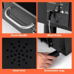 Costway Electric Wood Pellet Grill And Smoker Tabletop W/ Temperature Probe -Garden & Outdoors GUEST 330a5722 54d2 4eec 9d0a ea7eefcaace1