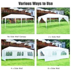 Costway 10'x20' Canopy Tent Heavy Duty Wedding Party Tent 6 Sidewalls W/Carry Bag 14 Costway 10'x20' Canopy Tent Heavy Duty Wedding Party Tent 6 Sidewalls W/Carry Bag -Garden & Outdoors GUEST 33fddcb9 ee89 4dfe bb20 995580599b11