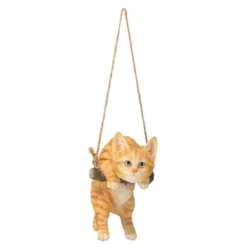 Design Toscano Orange Tabby Kitty On A Perch Hanging Cat Sculpture - Multicolored -Garden & Outdoors GUEST 3455470f 2a2f 44d6 bb7e 0ef368fdca33