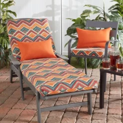 Set Of 2 Outdoor Lumbar Throw Pillows Rust - Kensington Garden -Garden & Outdoors GUEST 34b81e10 3a9b 4248 ba53 6af81355e5ae