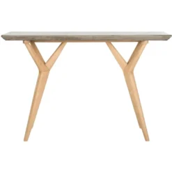 Ragna Concrete Console - Dark Grey - Safavieh -Garden & Outdoors GUEST 351e0553 9b10 4e77 9010 c71b9477dbea