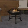 Emma And Oliver 22" Round Wood Burning Outdoor Portable Firepit With Mesh Spark Screen And Poker 1 Emma And Oliver 22" Round Wood Burning Outdoor Portable Firepit With Mesh Spark Screen And Poker -Garden & Outdoors GUEST 36889b82 13d9 4e75 9b33 852ddecdc3c8