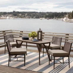 Arden Selections 21" X 21" Oceantex Outdoor Seat Cushion Natural Tan -Garden & Outdoors GUEST 37189601 b84e 4b75 92bc 6f3cb6c4d032