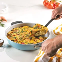 Farberware Eco Advantage 12.5" Nonstick Ceramic Deep Frying Pan With Helper Handle -Garden & Outdoors GUEST 3785ee83 de54 45e6 9b17 e2ebbd346271