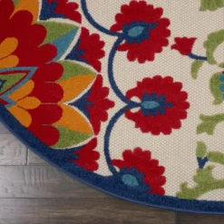 Nourison Aloha Transitional Floral Outdoor Rug -Garden & Outdoors GUEST 379049bd 9e5f 4350 87d2 ee3de769f137