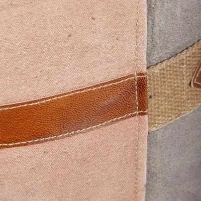 Cotton Pouf Featuring A Screenprinted Bicycle Illustration With Script - Olivia & May 7 Cotton Pouf Featuring A Screenprinted Bicycle Illustration With Script - Olivia & May - Image 5