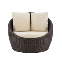 Linon Rylee Snuggle Aluminum & Rattan Club Chair Brown -Garden & Outdoors GUEST 38ad7fd6 5855 429b 9bb9 8c23bb94c9b8