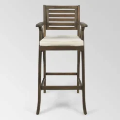 Hermosa 4pk Acacia Wood Patio Barstools - Christopher Knight Home -Garden & Outdoors GUEST 39cd7c8f edf3 4280 946d 97e9f1974007