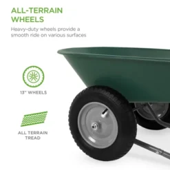 Best Choice Products Dual-Wheel Home Wheelbarrow Yard Garden Cart For Lawn, Construction - Green 13 Best Choice Products Dual-Wheel Home Wheelbarrow Yard Garden Cart For Lawn, Construction - Green -Garden & Outdoors GUEST 39f6c1f8 7856 4406 945f fe186180c519