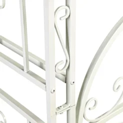 Evergreen Montebello Iron Garden Arbor, White- 53 X 84 X 23 Inches Fade And Weather Resistant Outdoor Decor -Garden & Outdoors GUEST 3ae12014 1800 46f0 8d8d f0ecb0409919