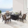5pc Set With 42" Square Outdoor Aluminum Fire Table & 4 Deep Seating Chairs - Oakland Living -Garden & Outdoors GUEST 3ba4baca 1add 4ea0 ade8 1438bd0e9905