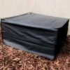 Sunnydaze Decor Sunnydaze Outdoor Weather-Resistant PVC And Polyester Square Fire Pit Bowl Cover With Drawstring And Toggle Closure - 48" - Black -Garden & Outdoors GUEST 3bca5601 f58c 4ffb 9031 c3143c823364