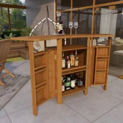 Patio Bar Table Teak - Olivia & May 32 Patio Bar Table Teak - Olivia & May -Garden & Outdoors GUEST 3d5b1d29 6e6a 4851 9363 acbd38919b6d