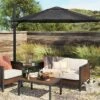 11'x11' Offset Patio Umbrella Black - Black Pole - Threshold™ -Garden & Outdoors GUEST 3d7b0d91 3968 4ac6 aa3a f6ac5ccdb002
