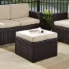 Palm Harbor Outdoor Wicker Ottoman - Sand - Crosley 2 Palm Harbor Outdoor Wicker Ottoman - Sand - Crosley -Garden & Outdoors GUEST 3dcb5845 1b81 4f6d bf45 a2ebe9e574b1