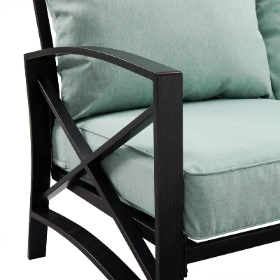 Kaplan 5pc Sofa Set With Fire Table - Mist - Crosley 6 Kaplan 5pc Sofa Set With Fire Table - Mist - Crosley - Image 4