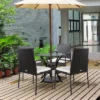 Costway 4PCS Patio Wicker Rattan Dining Chairs Cushioned Seats Armrest Garden -Garden & Outdoors GUEST 407361dd af3a 46e4 b466 61f16a8fd586