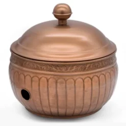 La Jolla Copper Finish Hose Pot With Lid - Good Directions
