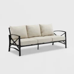 Kaplan Outdoor Metal Sofa Oil Rubbed Bronze With Cushions - Crosley -Garden & Outdoors GUEST 42a08b20 2236 412a b84a 0725e27278ee