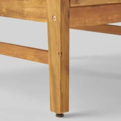 Illona 7pc Acacia Wood V-Shaped Sofa & Square Fire Table Set Teak/Crme/Light Gray- Christopher Knight Home -Garden & Outdoors GUEST 43c86d72 a06d 40d5 a9f9 68e441d4e287