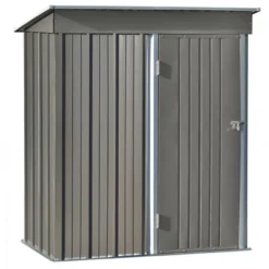 Patio 5ft X 3ft Garden Shed, Metal Lean-to Storage Shed With Lockable Door-ModernLuxe -Garden & Outdoors GUEST 447f758d e8b6 4b7b 8ff8 59502b4e6a29