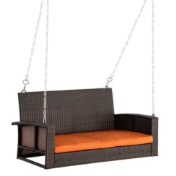 Outsunny 2-Person Wicker Hanging Porch Swing Bench Outdoor Chair With Cushions 19 Outsunny 2-Person Wicker Hanging Porch Swing Bench Outdoor Chair With Cushions -Garden & Outdoors GUEST 4667f610 7b4a 4283 a14d ac5c9f337afc